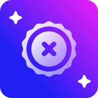 purple gradient colored gear wheel icon