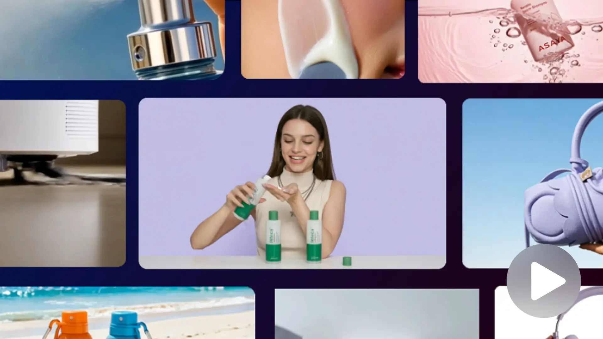 AI link to video ad for multi-channel ad creatives generation