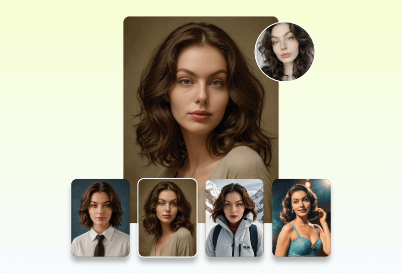 transform woman's pictures into all kinds of stylish headshots